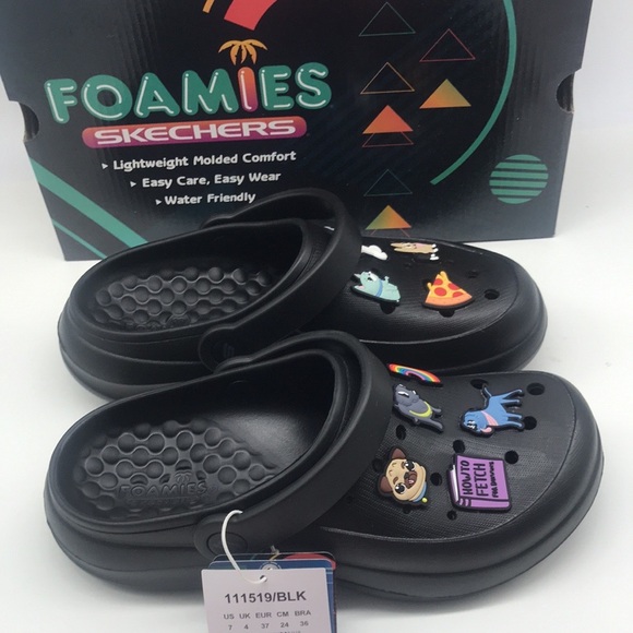 Crocs Skechers Womenś  Foamies  Pup Celebration Sandals Size 7